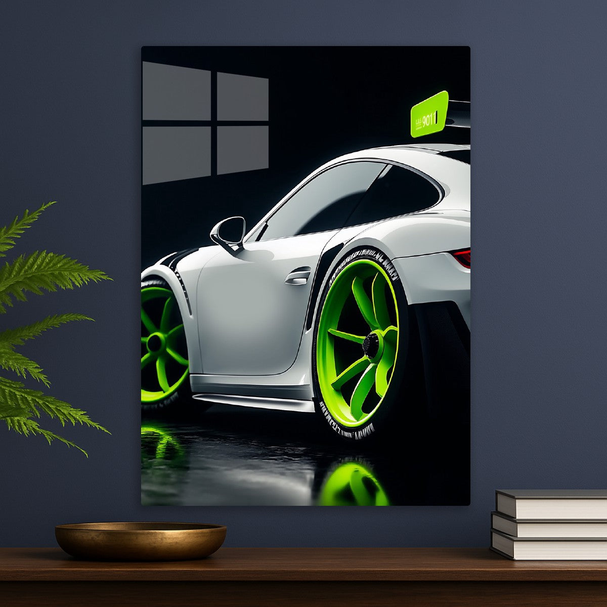 White Porsche 911