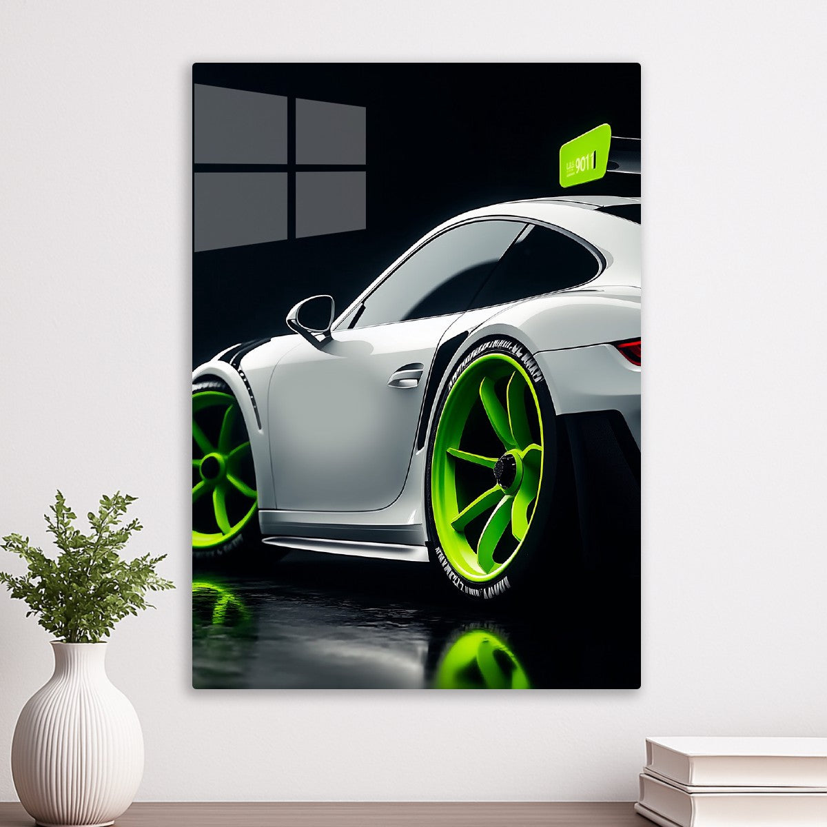 White Porsche 911