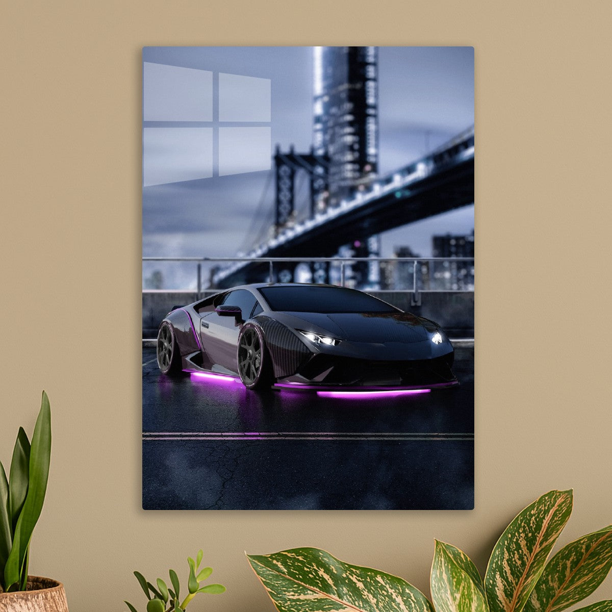 Neon Lamborghini 