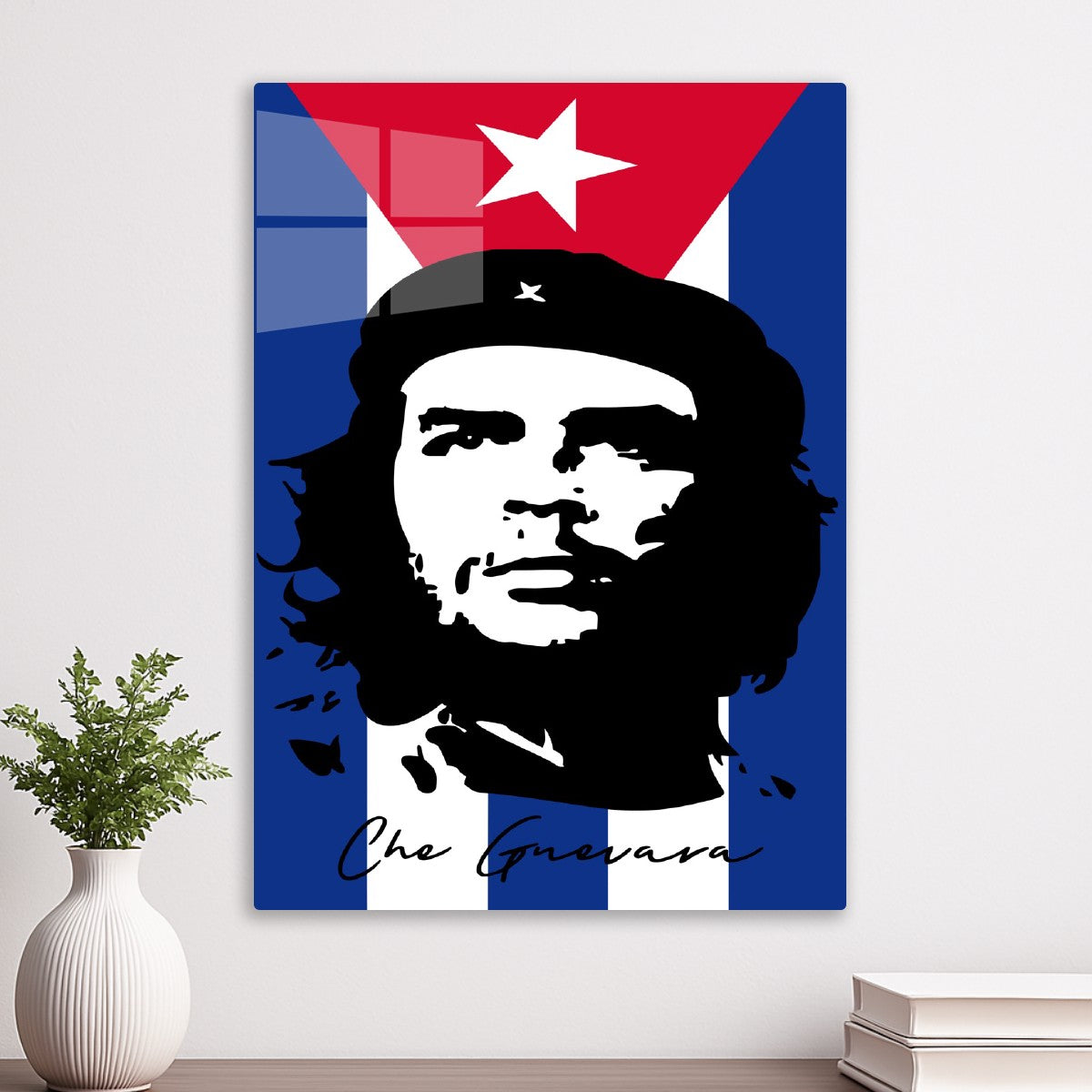 Che Guevara Portrait with Cuba