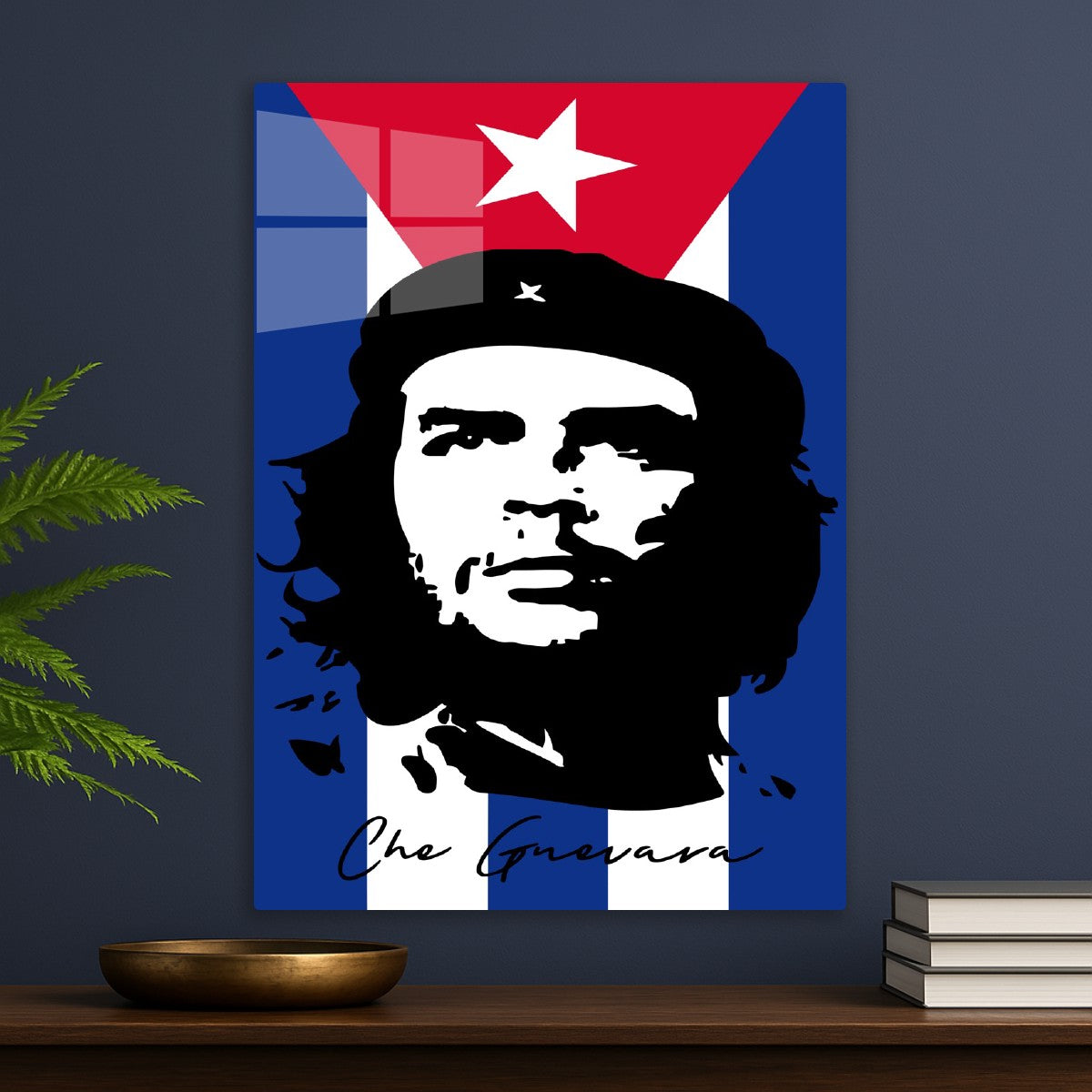 Che Guevara Portrait with Cuba