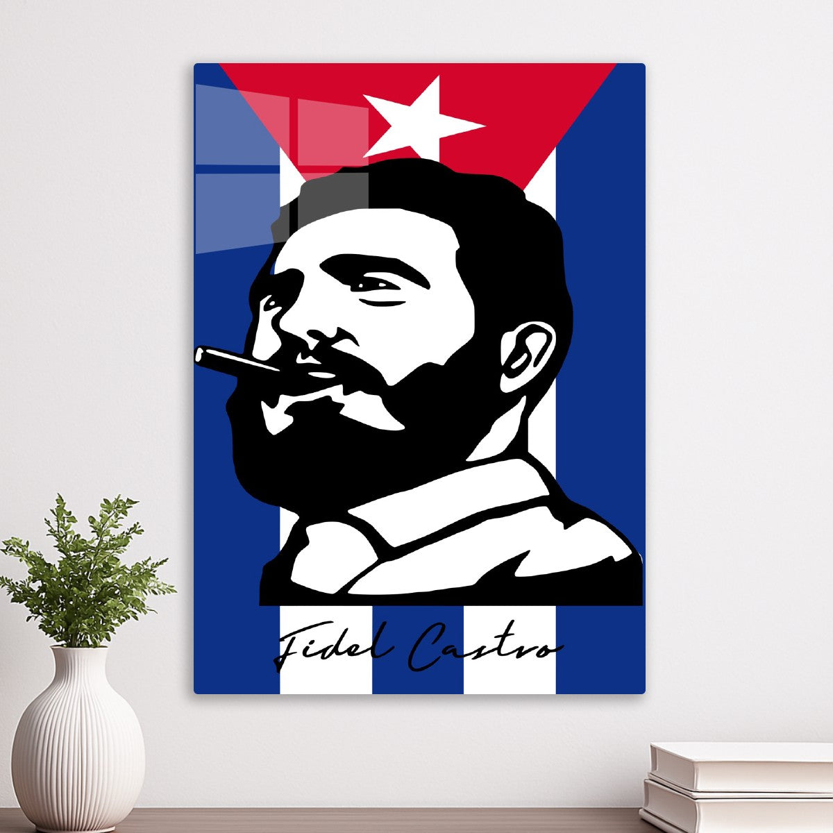 Fidel Castro Portrait Cuba