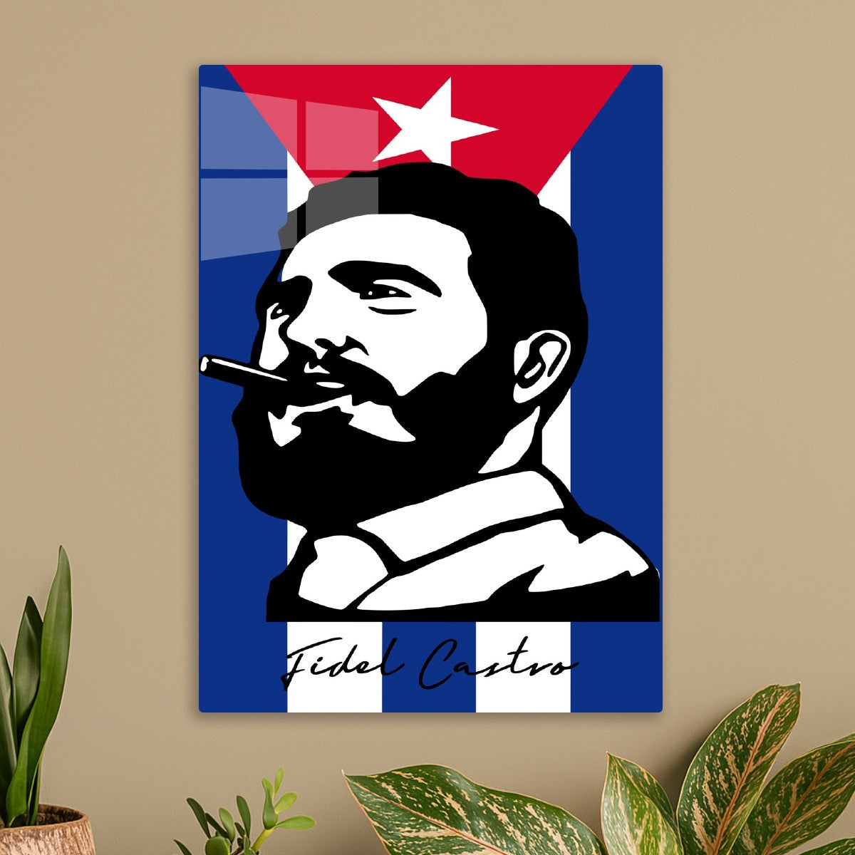 Fidel Castro Portrait Cuba