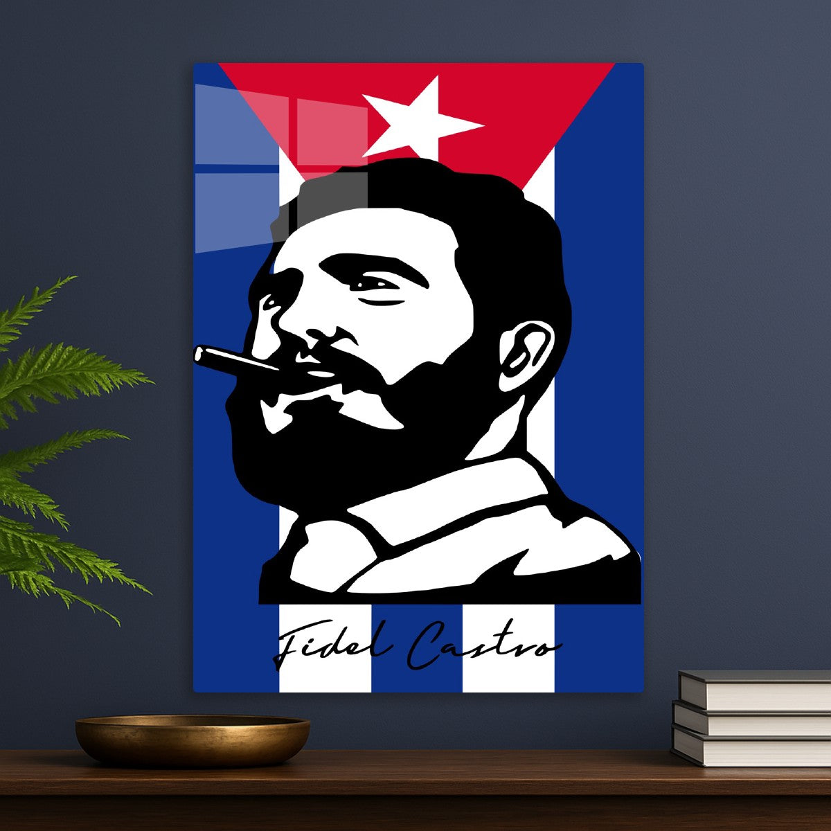 Fidel Castro Portrait Cuba