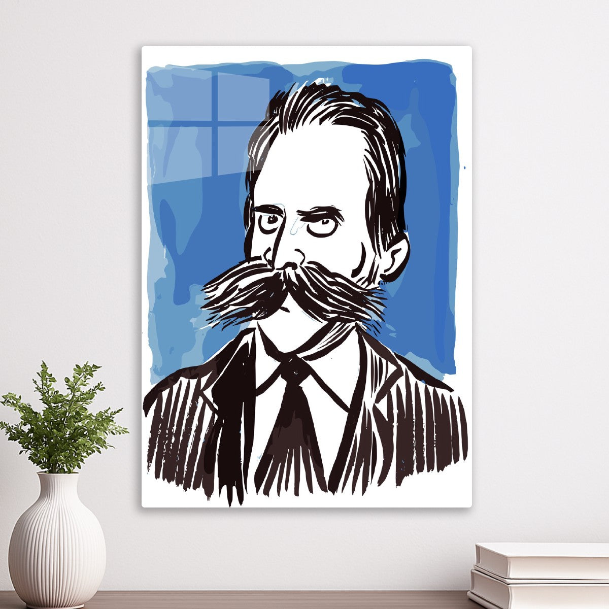 Ink Portrait of Friedrich Nietzsche