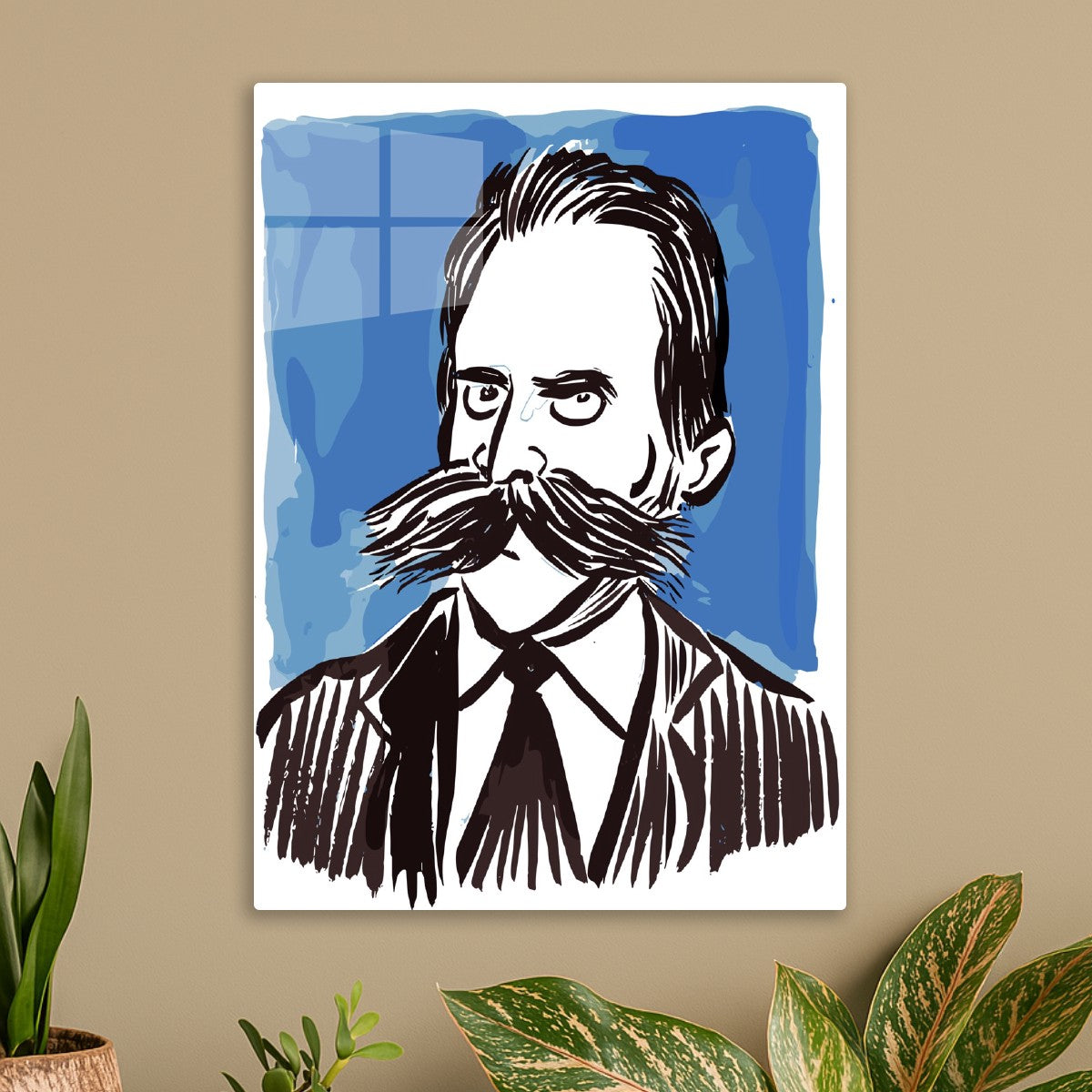 Ink Portrait of Friedrich Nietzsche