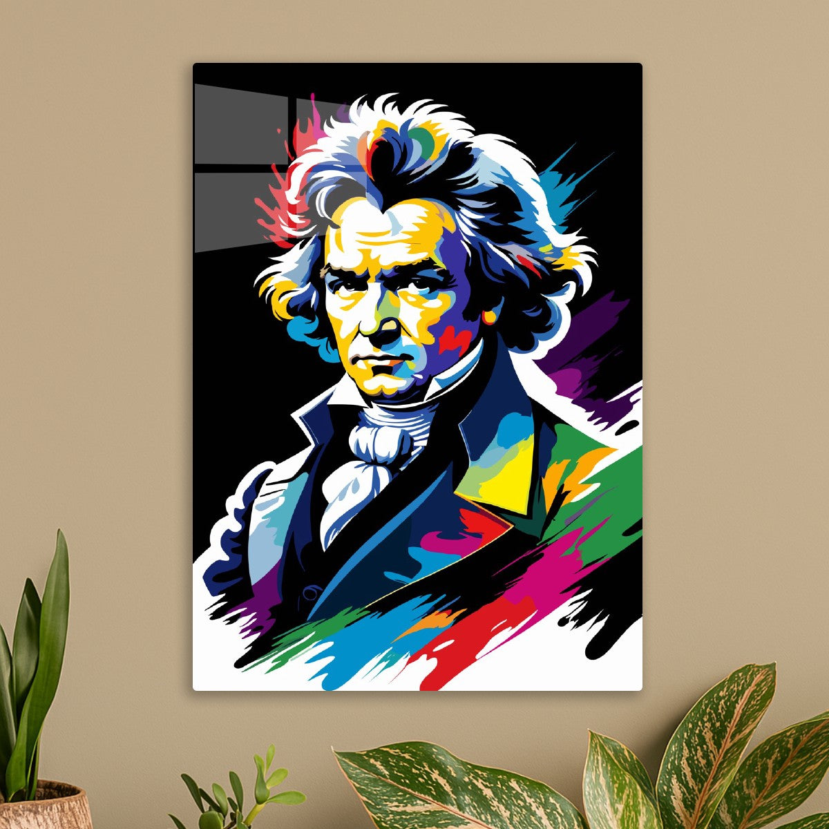 Pop Art Portrait of Beethoven