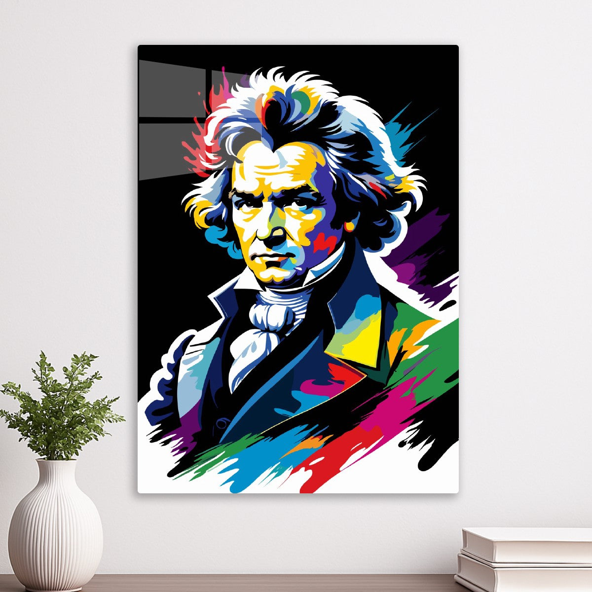 Pop Art Portrait of Beethoven