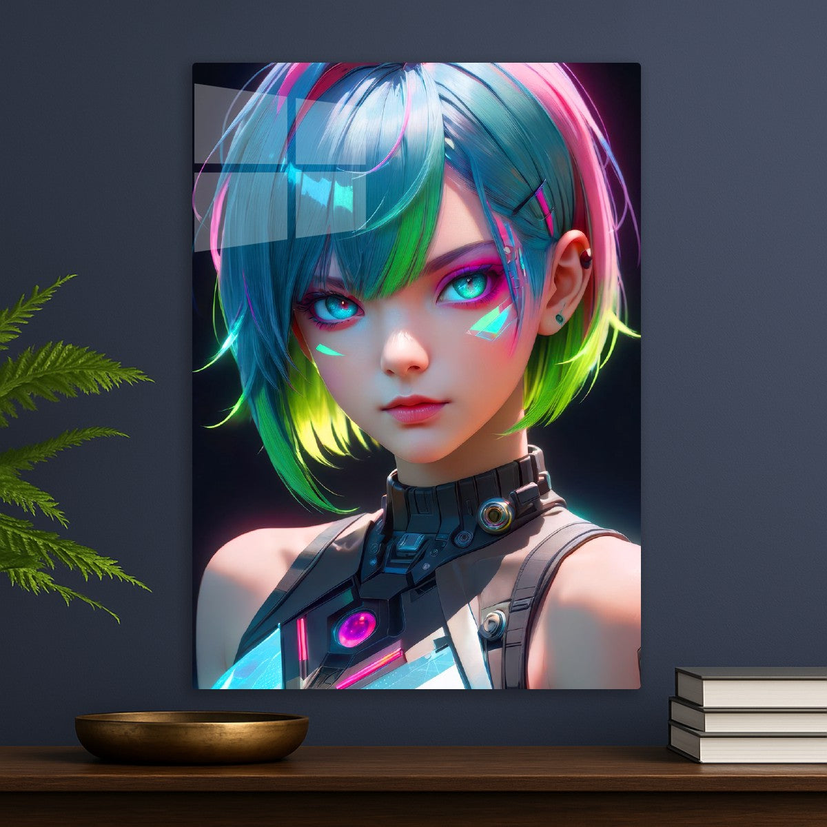 Colorful haired girl
