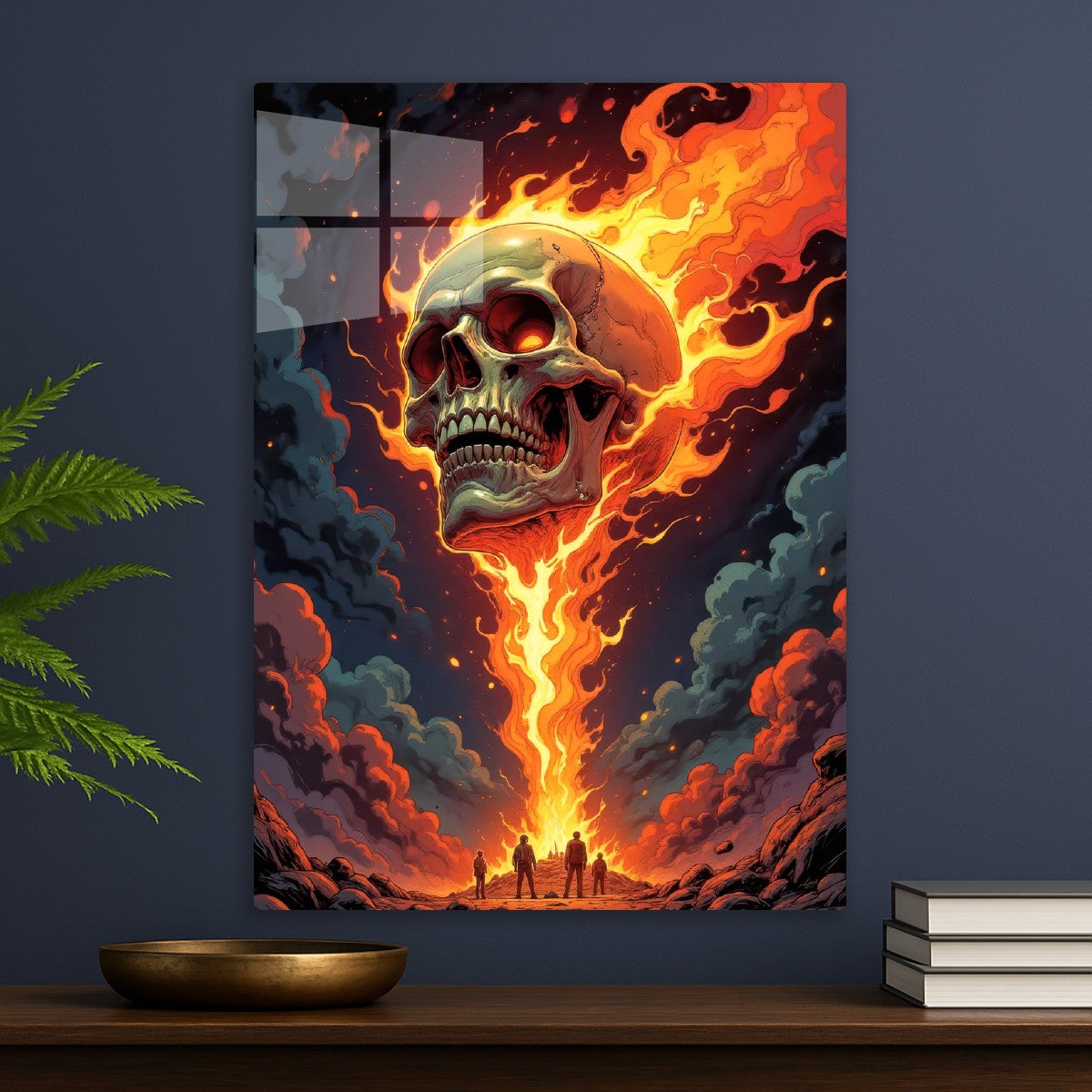 fire skull