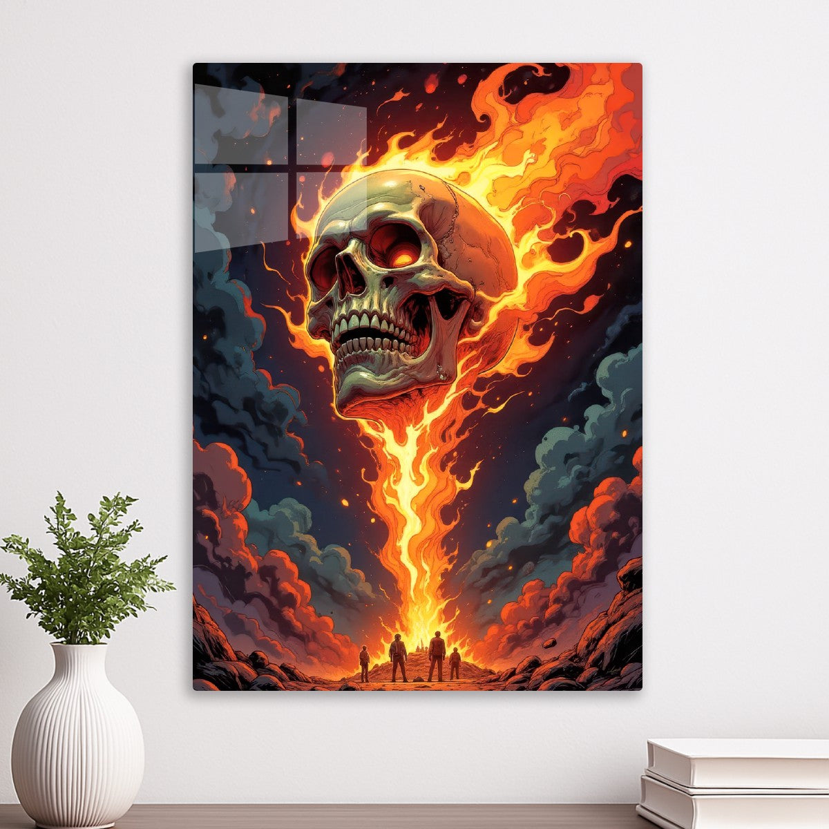 fire skull