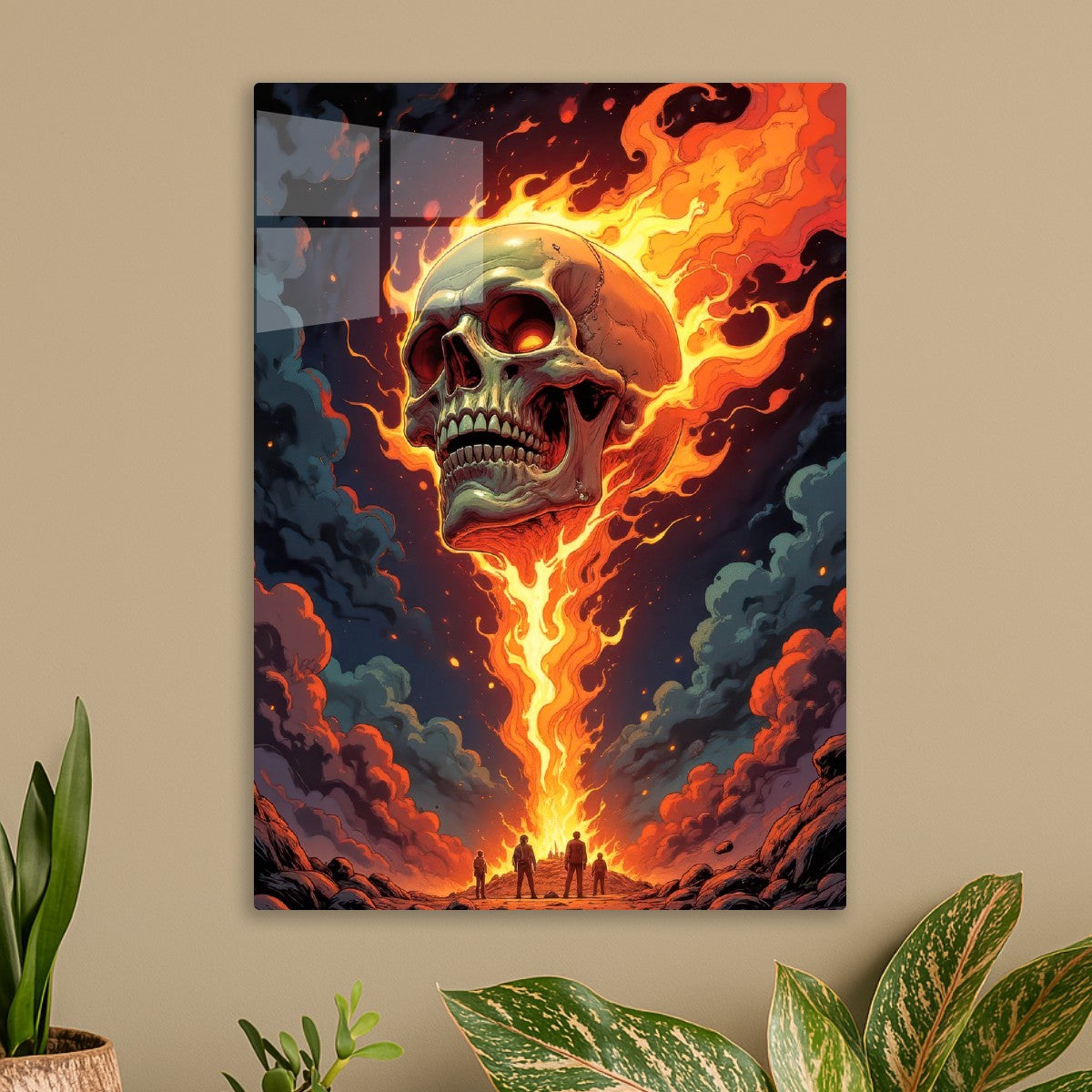 fire skull