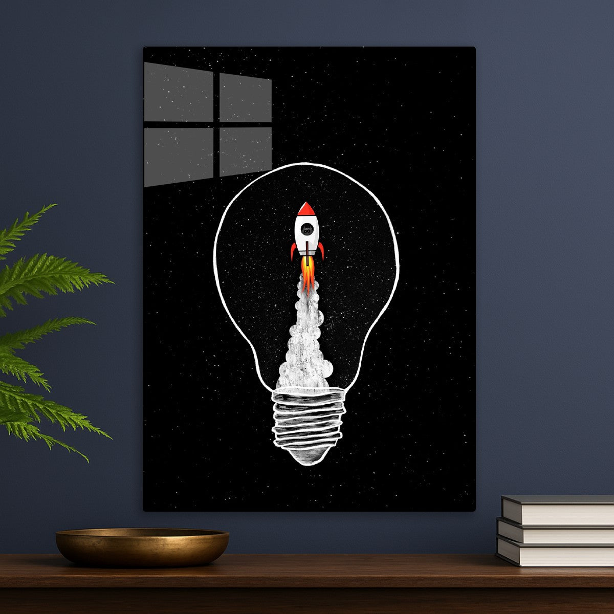 Rocket inside the bulb