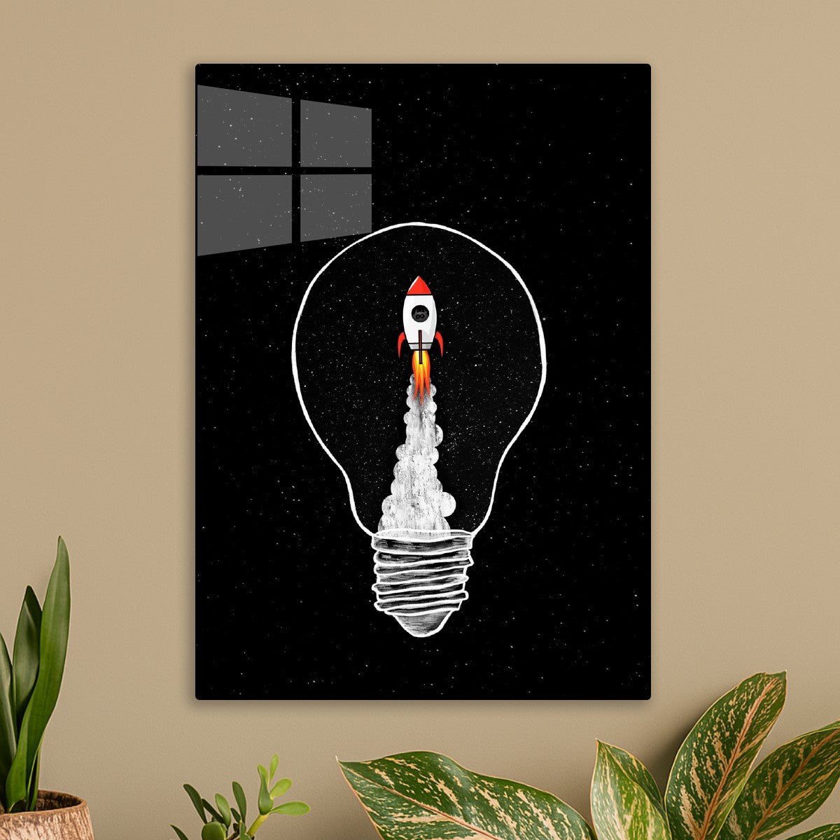Rocket inside the bulb