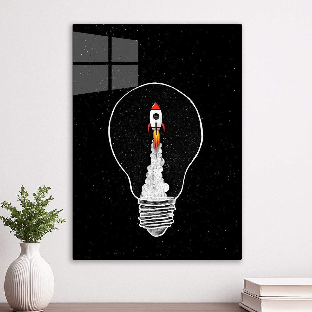 Rocket inside the bulb