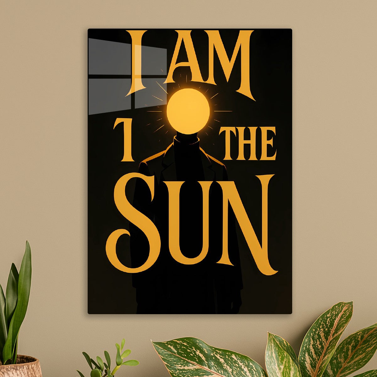 "I AM THE SUN" (Typographic)