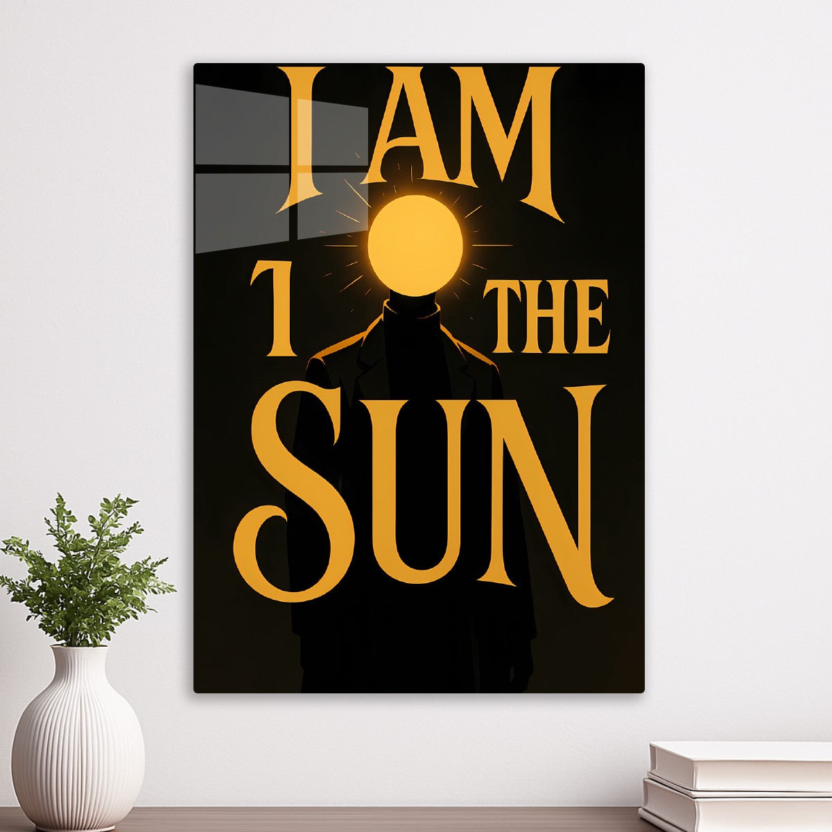 "I AM THE SUN" (Typographic)