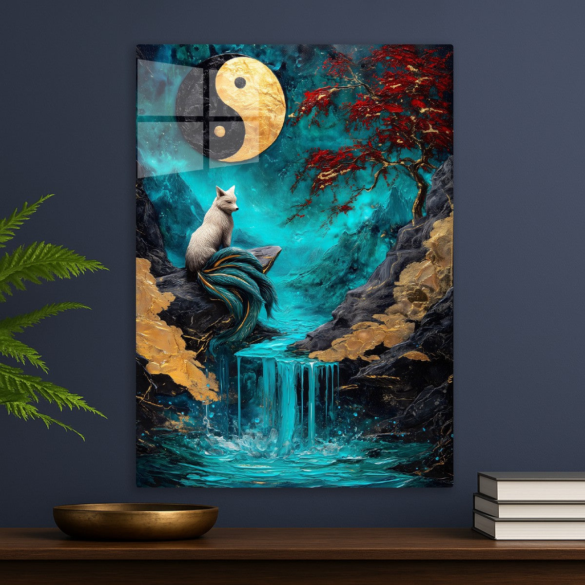 Yin and Yang Enchanted Mystical Fox