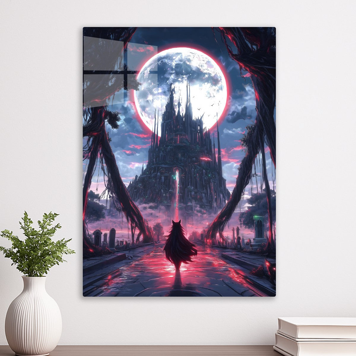 Moonlit Fortress of Shadows