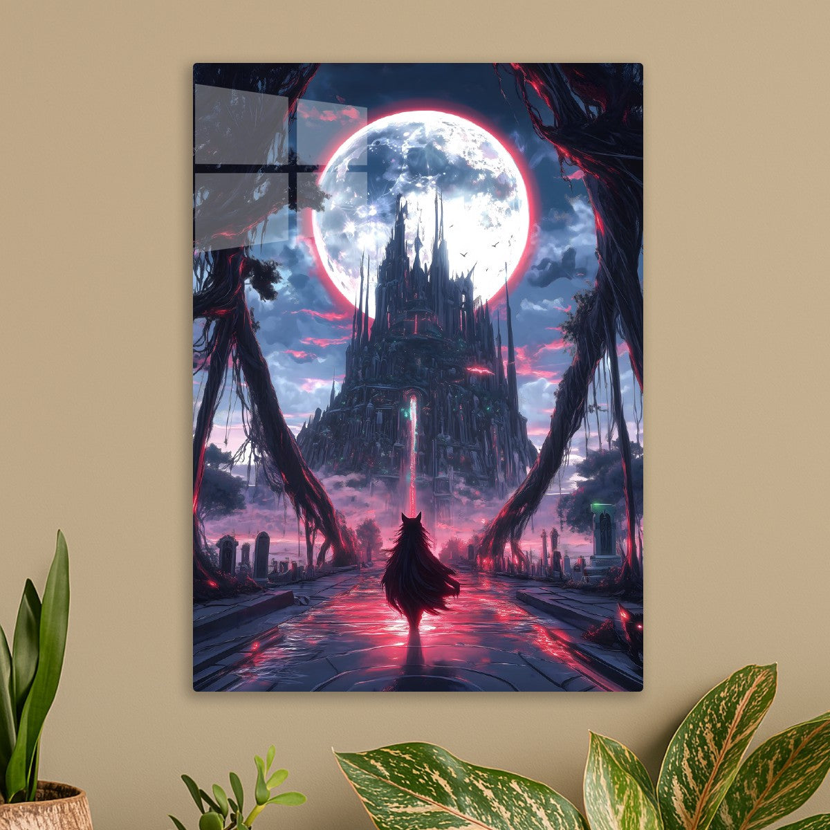 Moonlit Fortress of Shadows