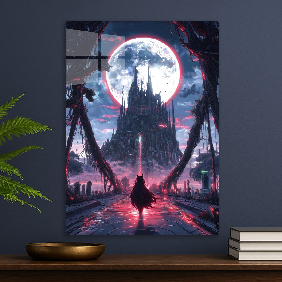 Moonlit Fortress of Shadows