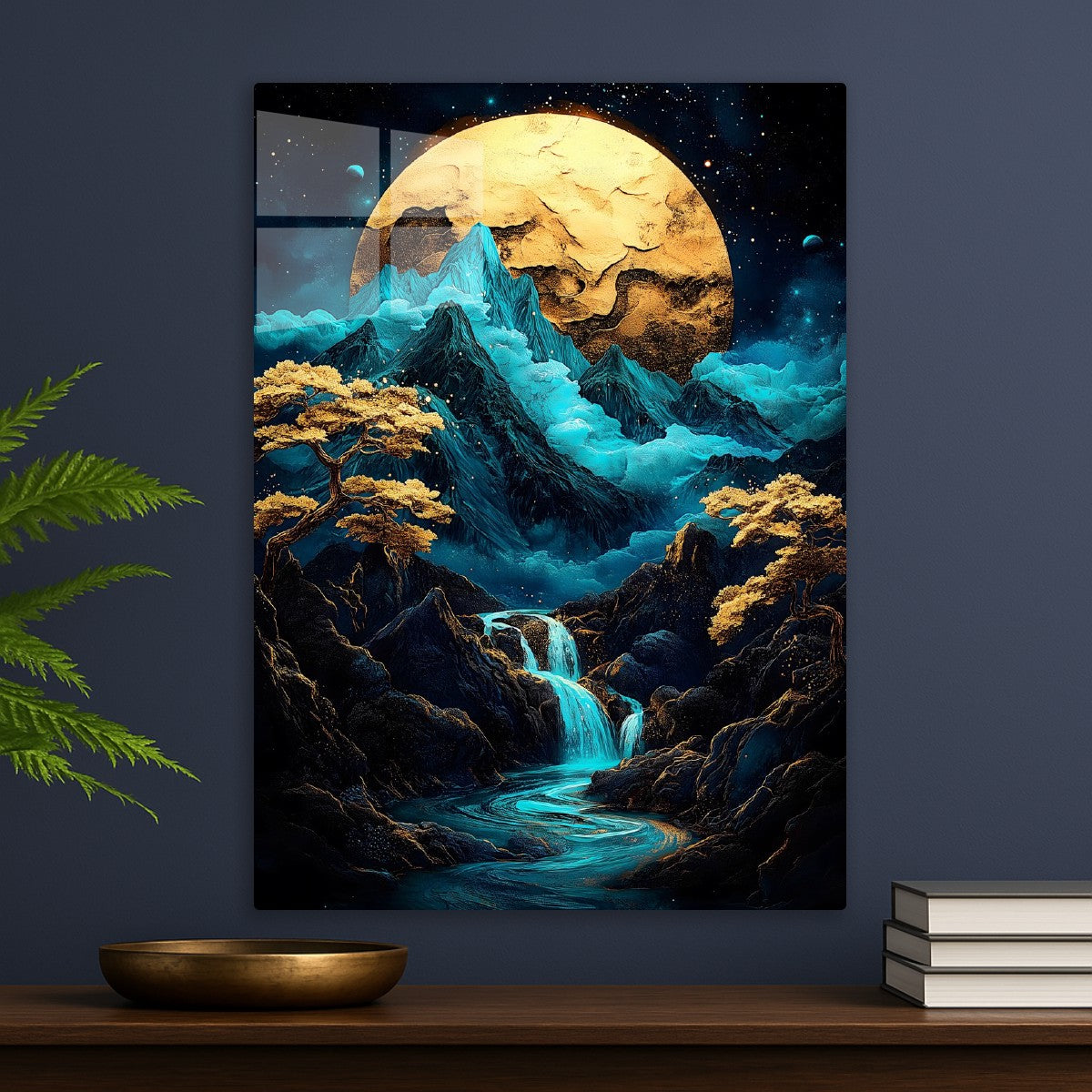 Moonlit Mountainscape