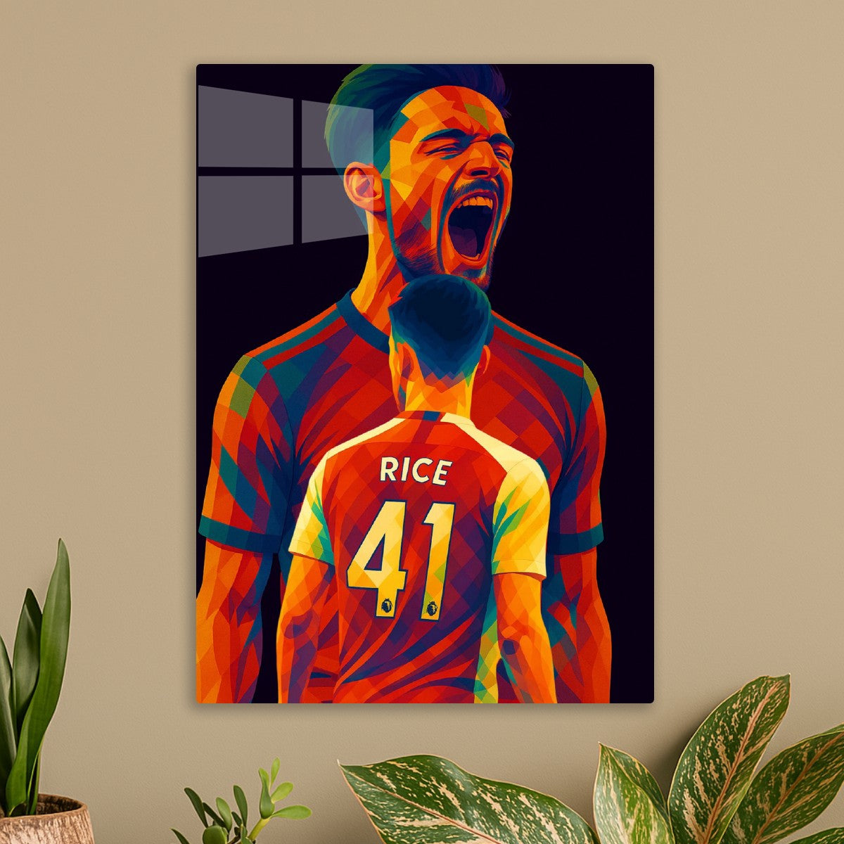 Declan Rice Pop art style