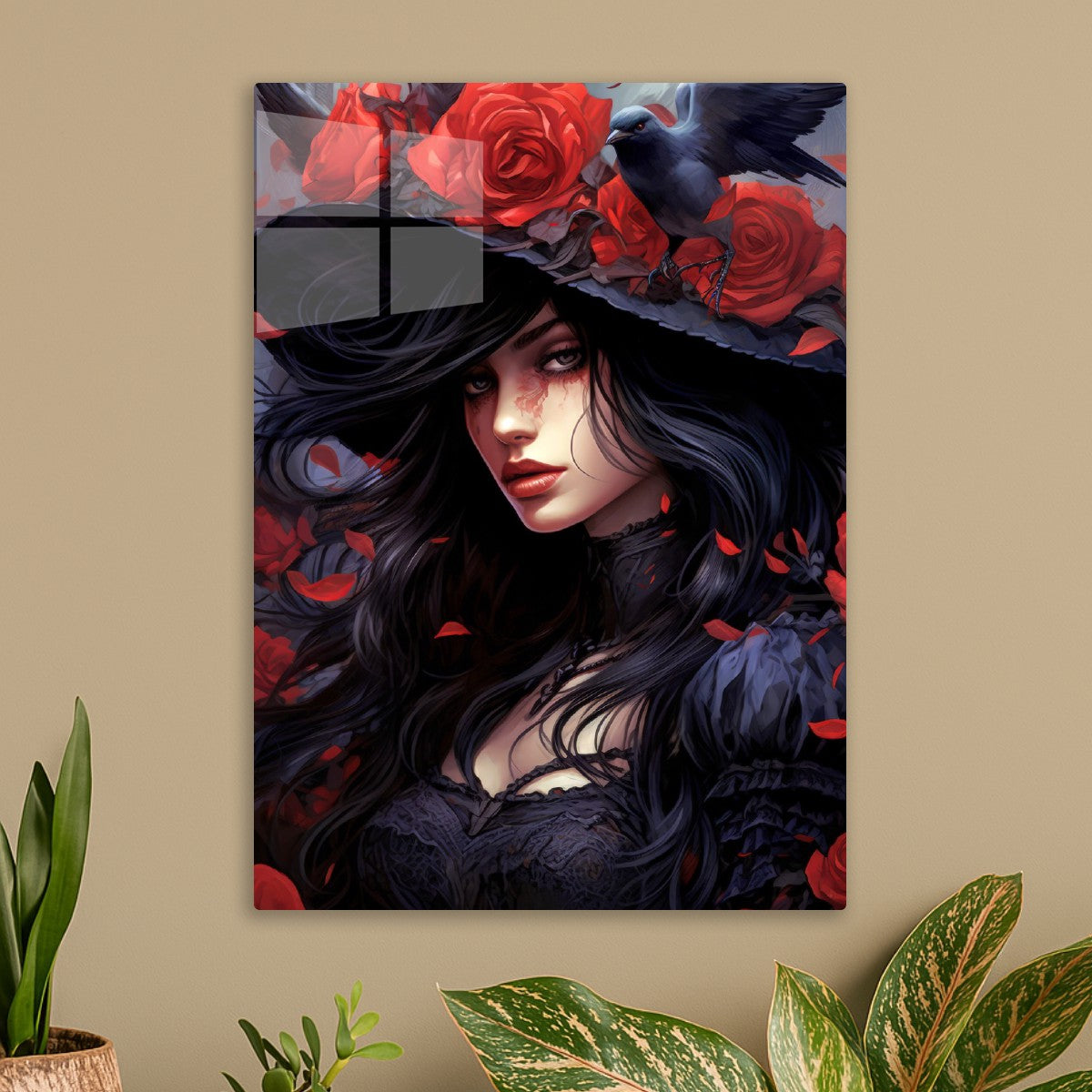 Fantasy Girl and Crow