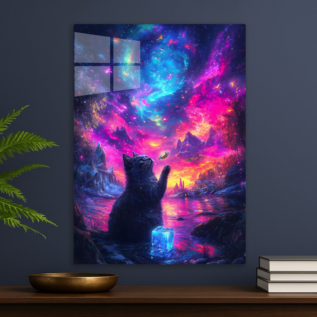 Cosmic Feline Dreamscape
