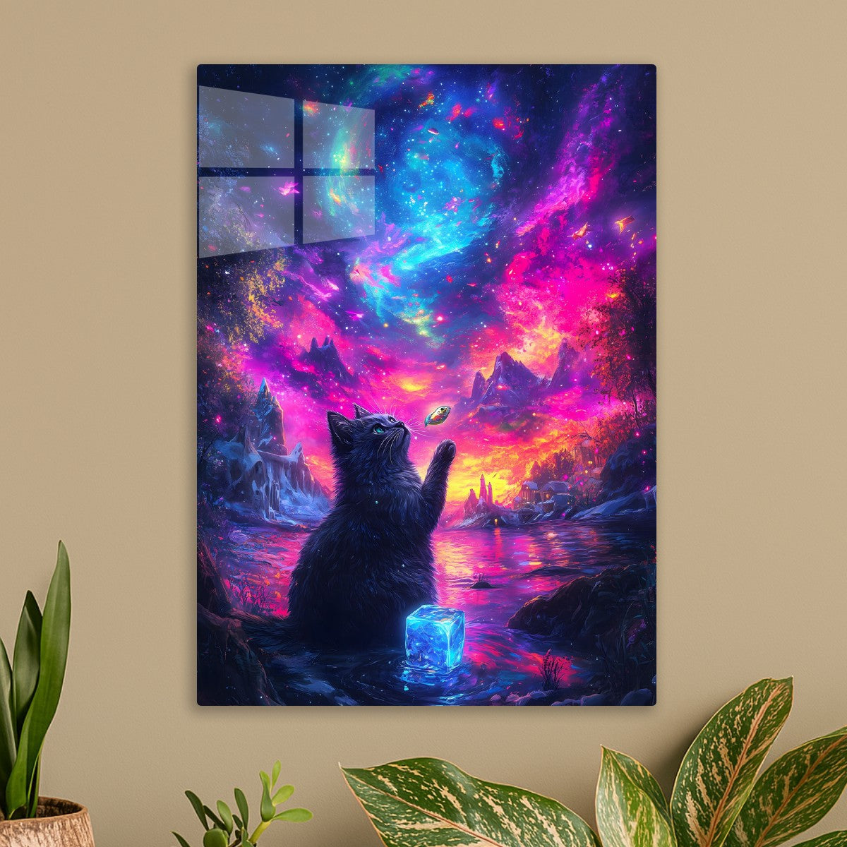 Cosmic Feline Dreamscape