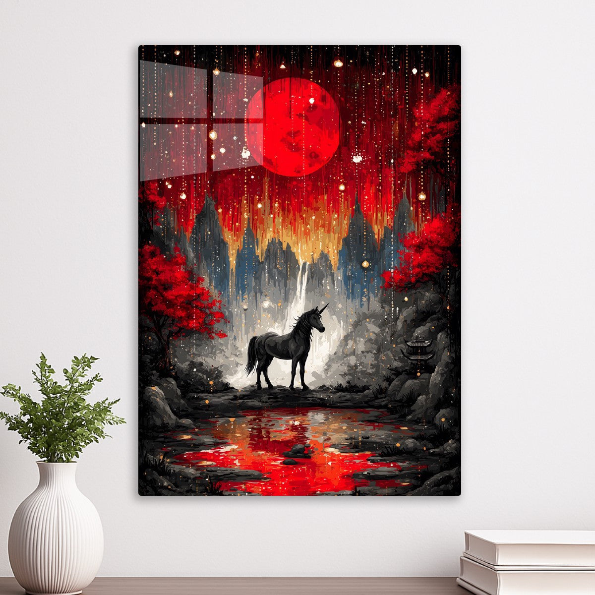Crimson Moonlit Reverie