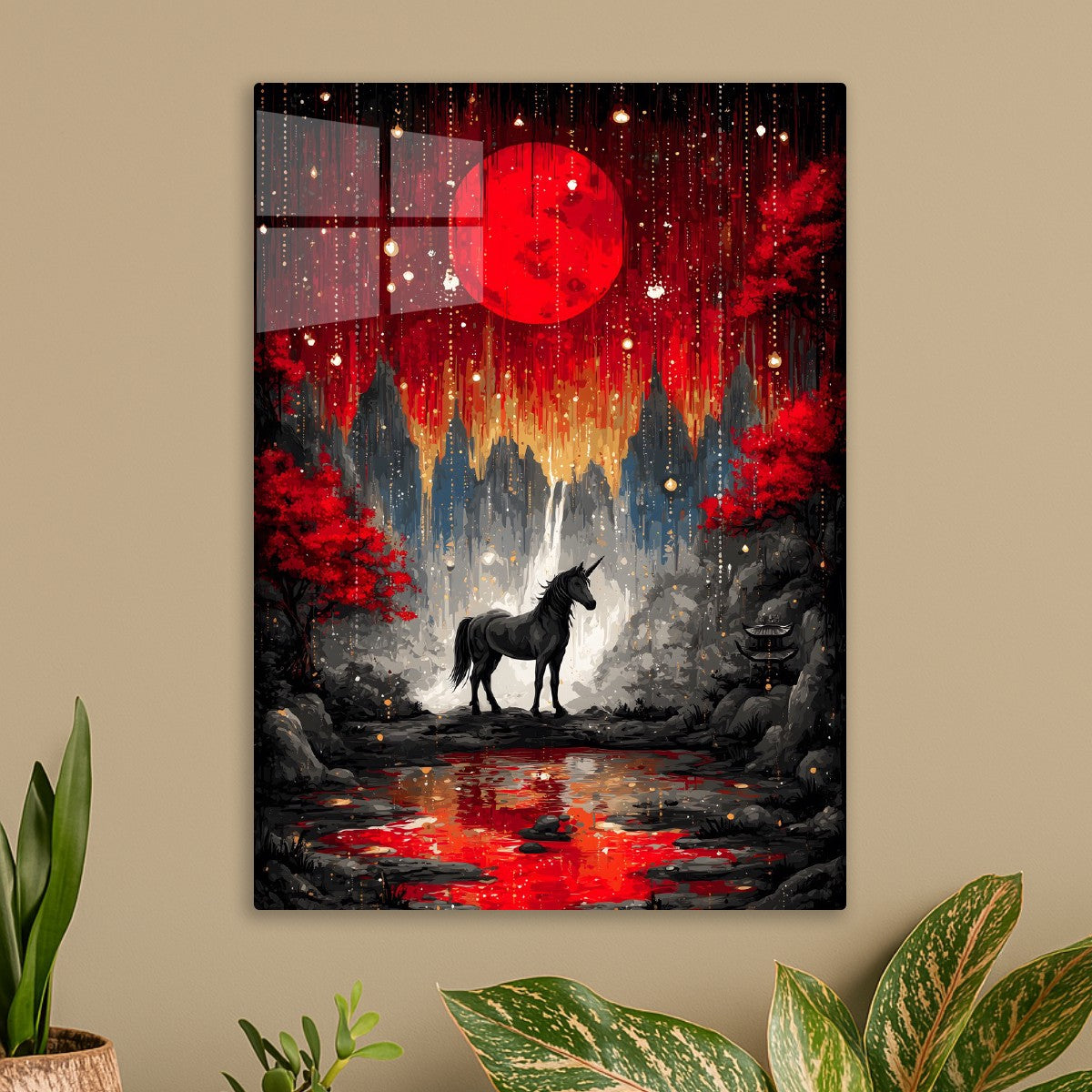 Crimson Moonlit Reverie