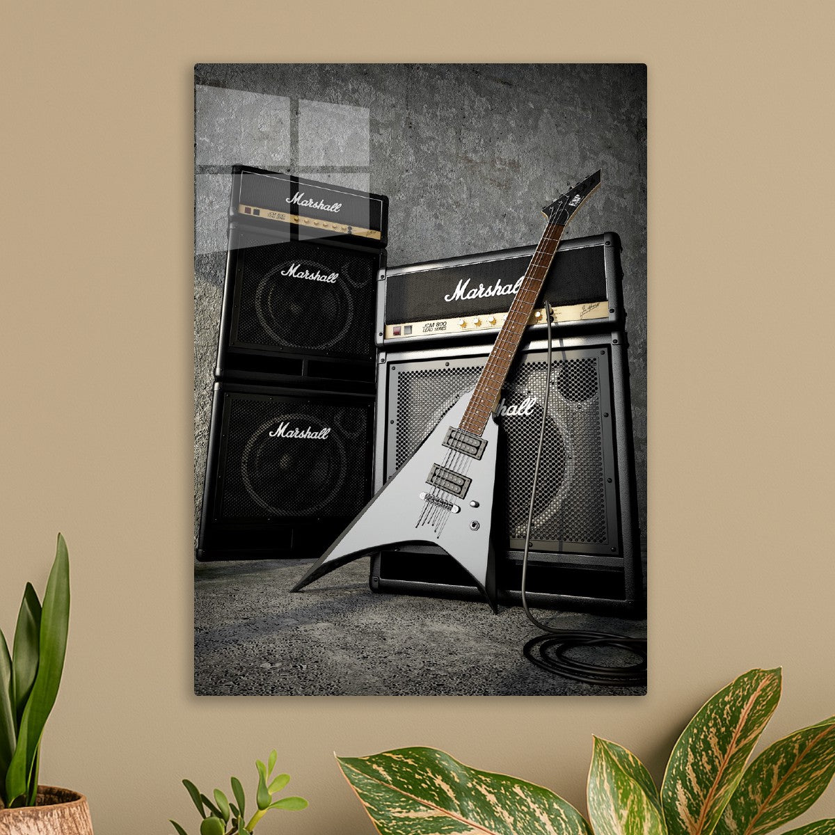 Guitar Esp And Marshall Amp