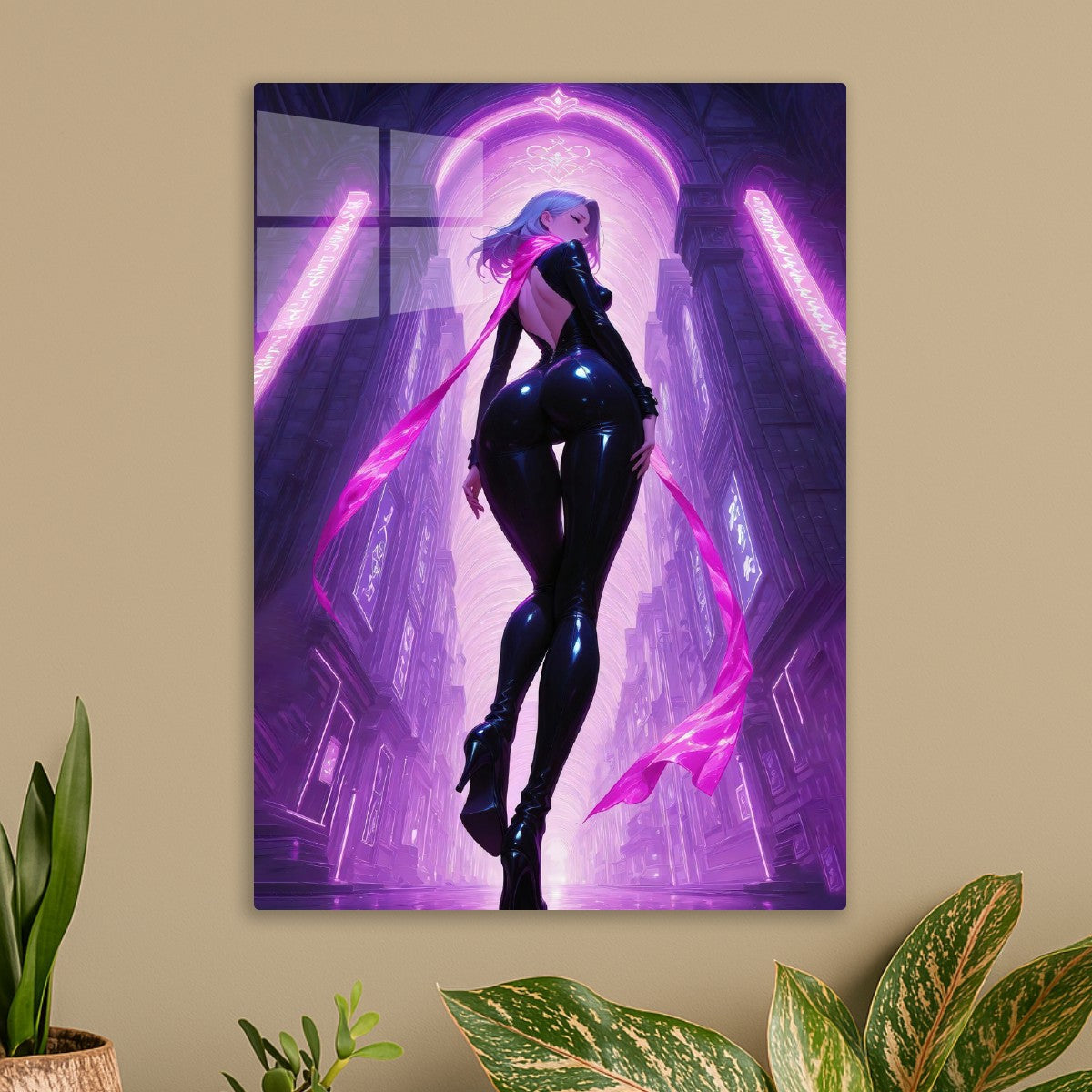 Futuristic anime girl