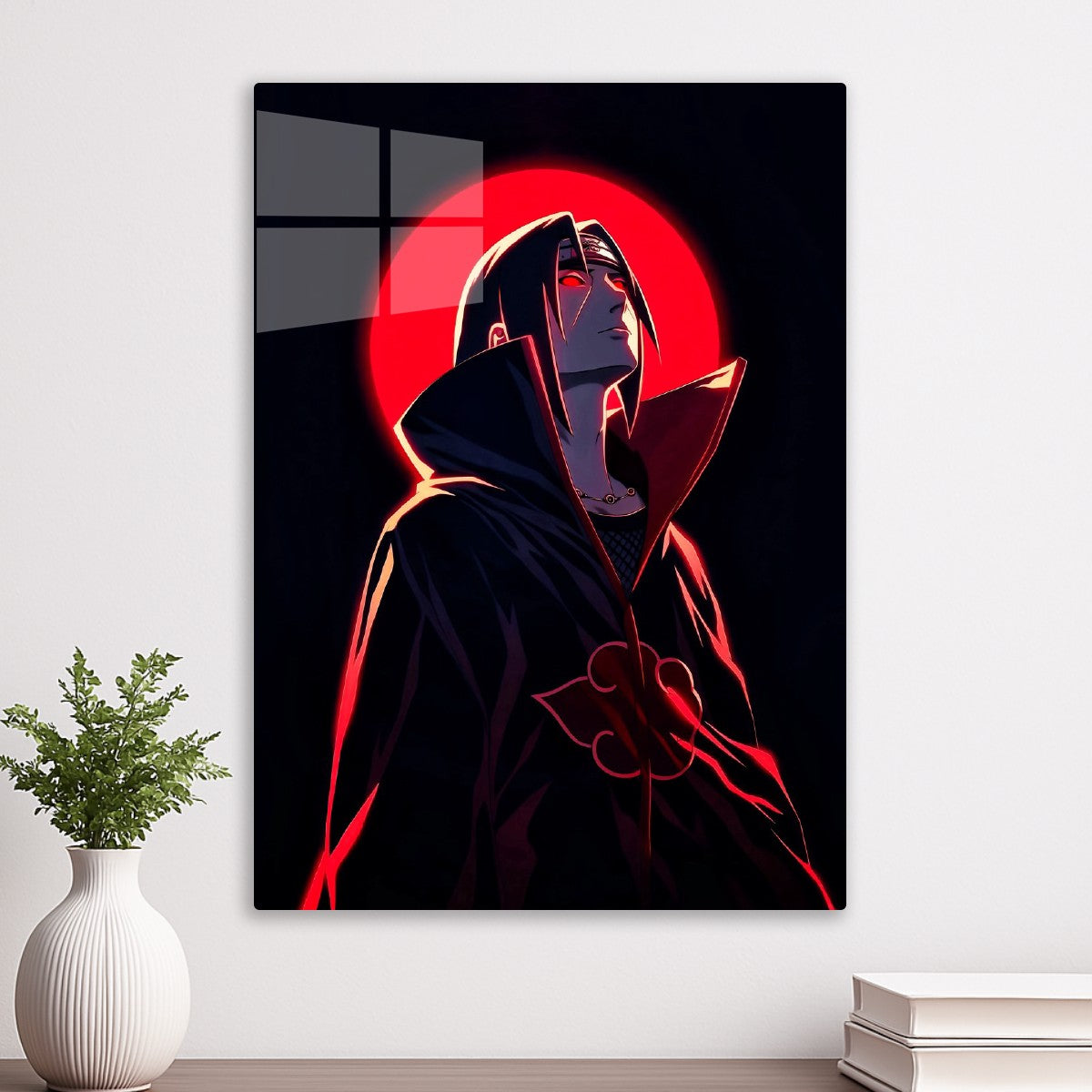 Itachi Uchiha red moon, Naruto
