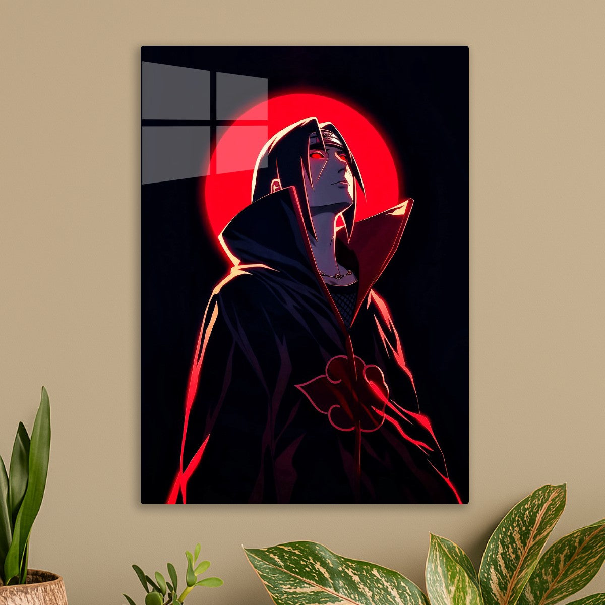 Itachi Uchiha red moon, Naruto