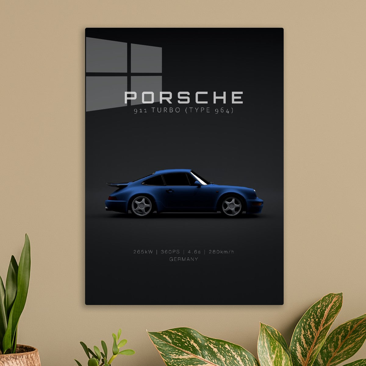 Porsche 964 Turbo 1993 - Blue