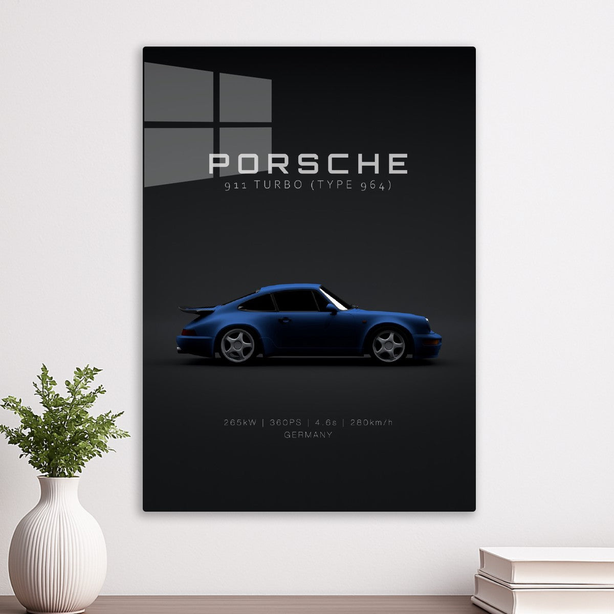 Porsche 964 Turbo 1993 - Blue