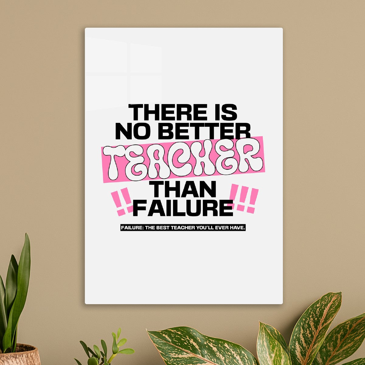 There is no better teacher than failure