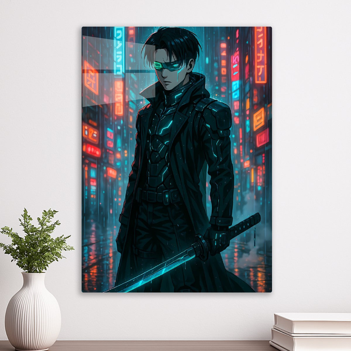 Cyberpunk Levi with Katana