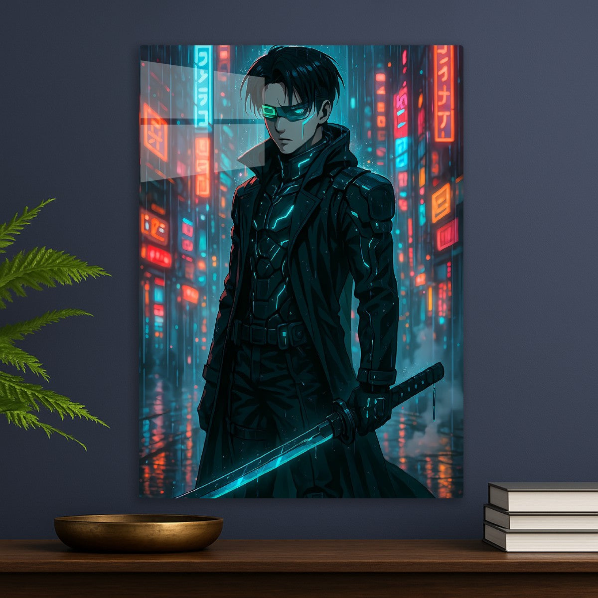 Cyberpunk Levi with Katana