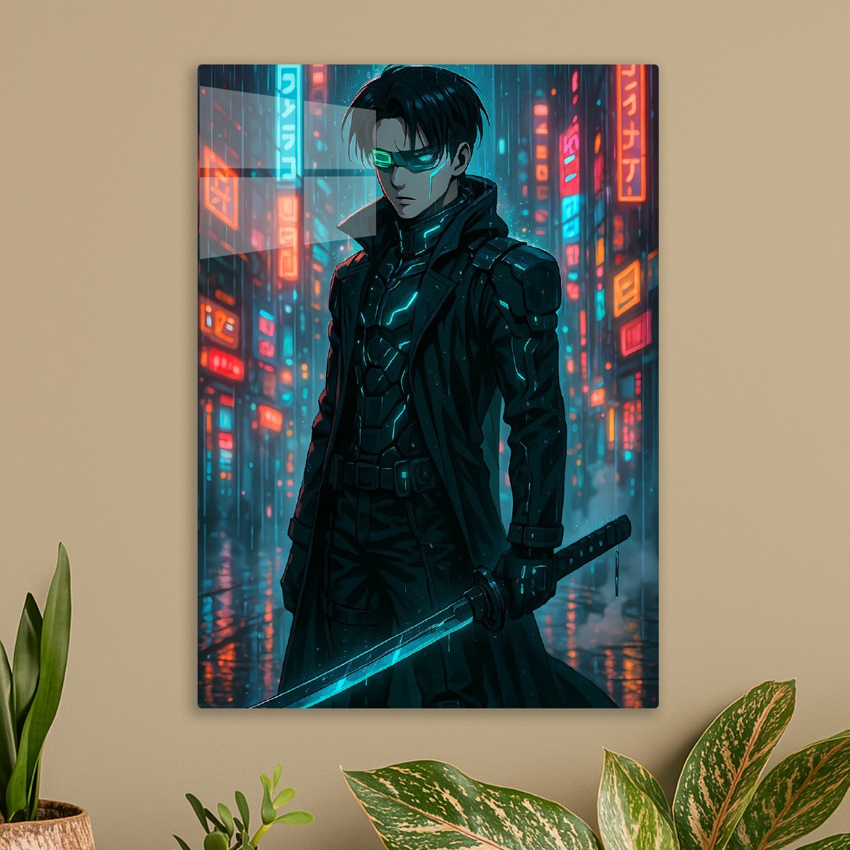 Cyberpunk Levi with Katana