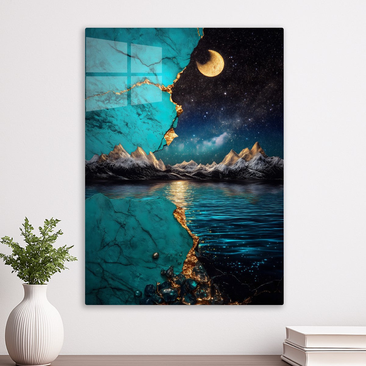 Moonlit Mountainscape