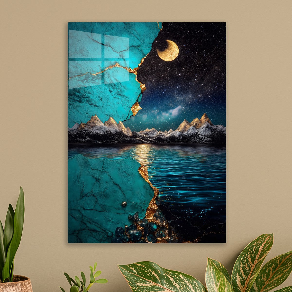 Moonlit Mountainscape