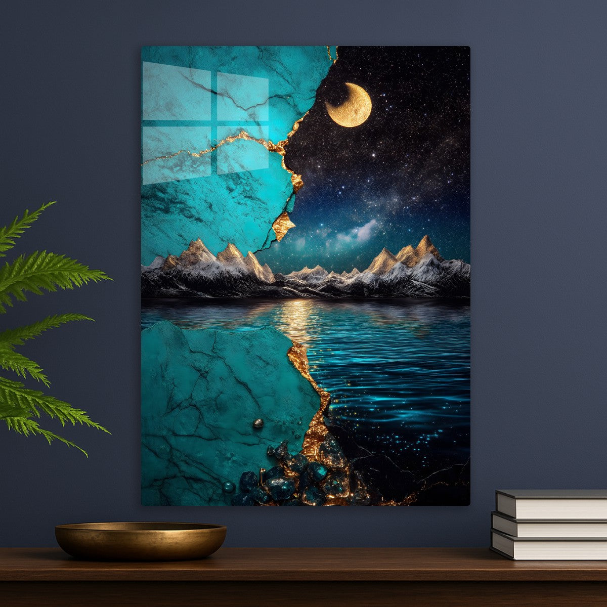 Moonlit Mountainscape