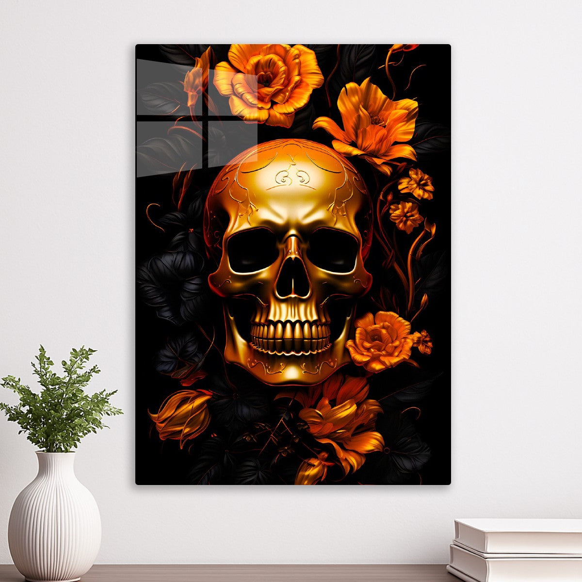 Ornate Gold Skull