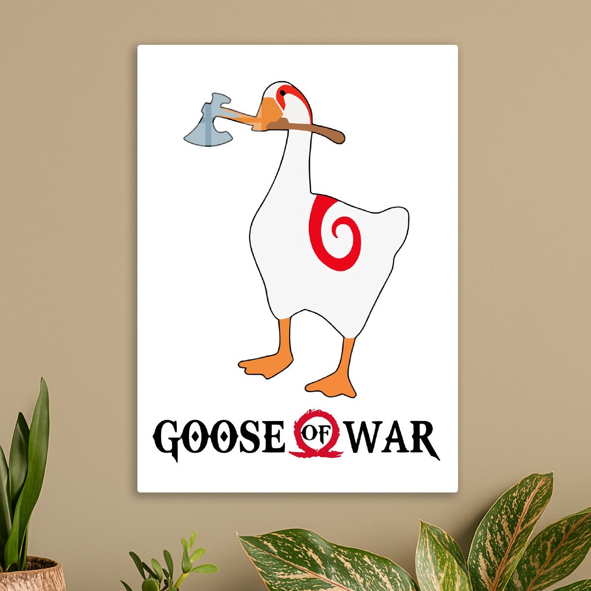 Goose of war game meme white