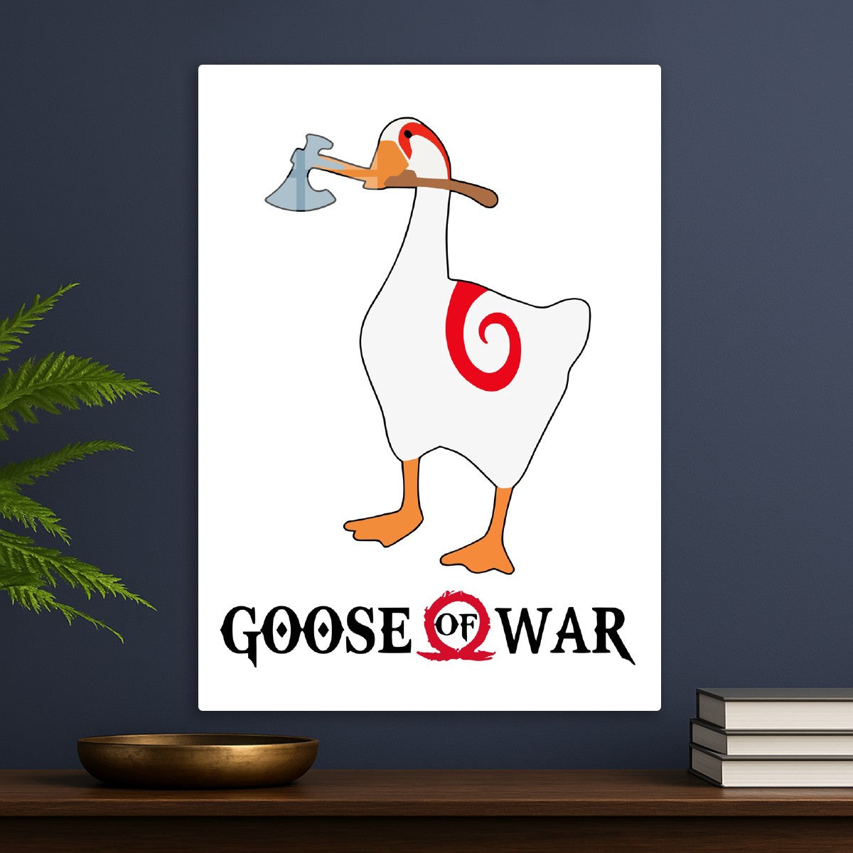 Goose of war game meme white
