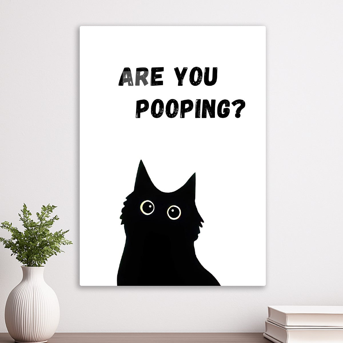 Black Cat Are you pooping