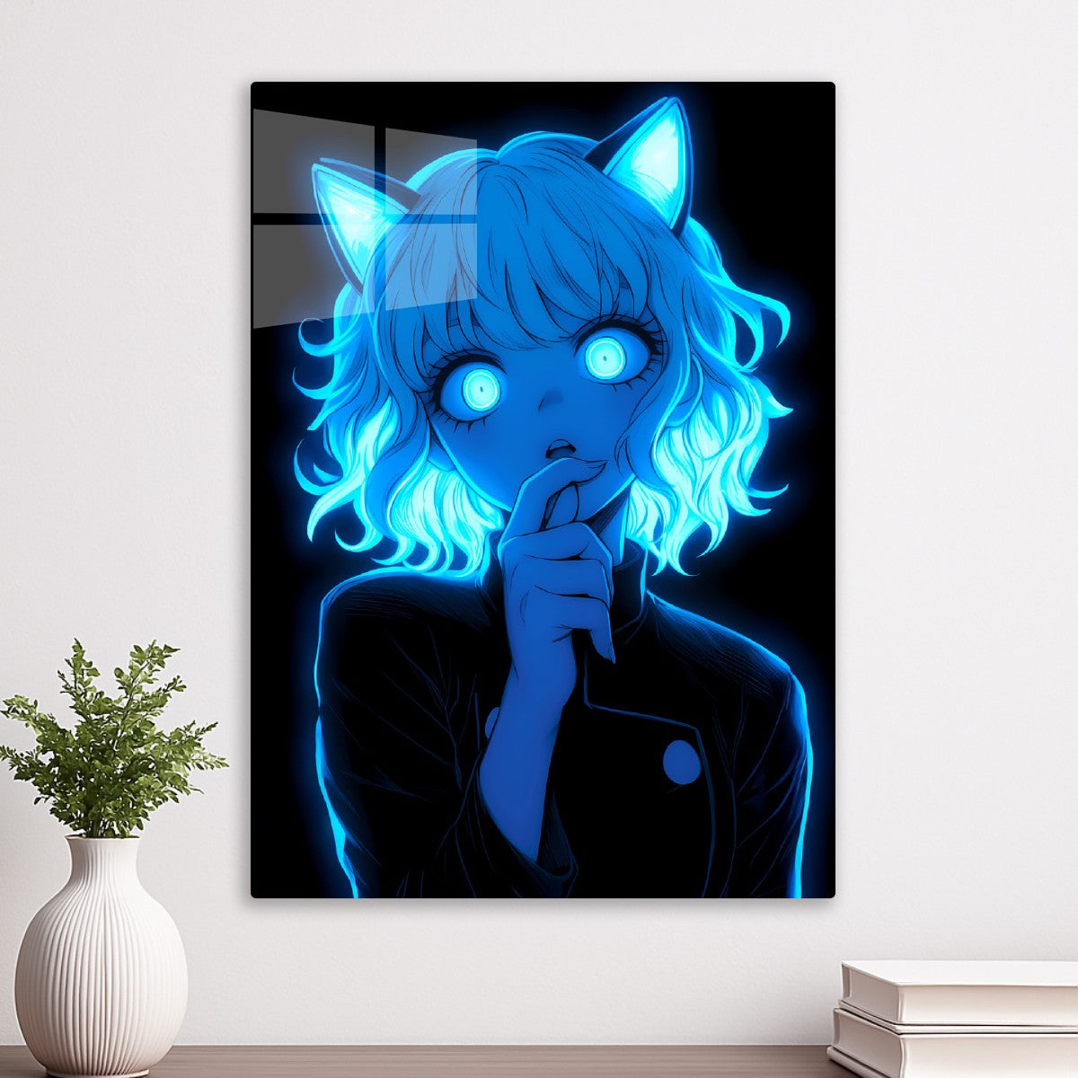 Neferpitou neon portrait, Hunter x Hunter